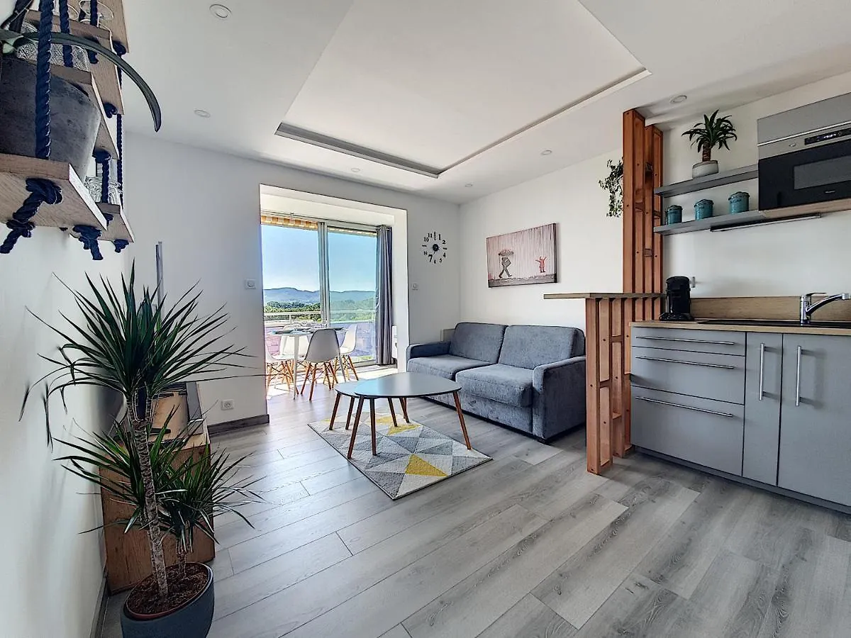 شقة لا سيوتا  في Vue Mer De La Baie Des Anges Avec Garage